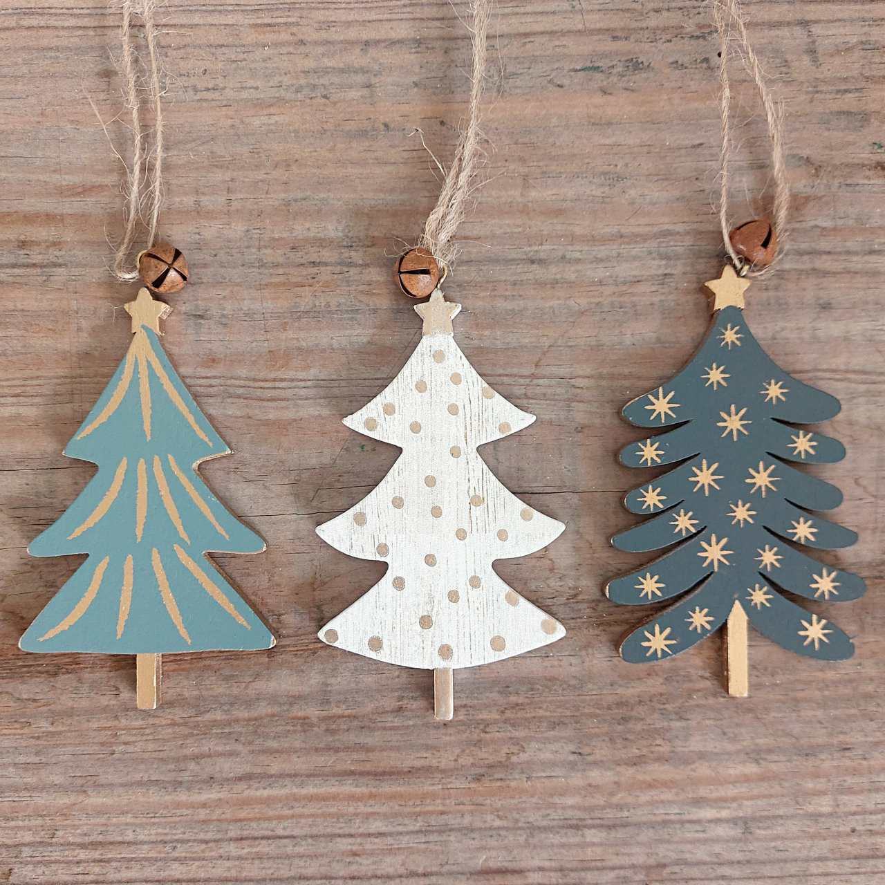 Wooden Christmas Tree Decorations