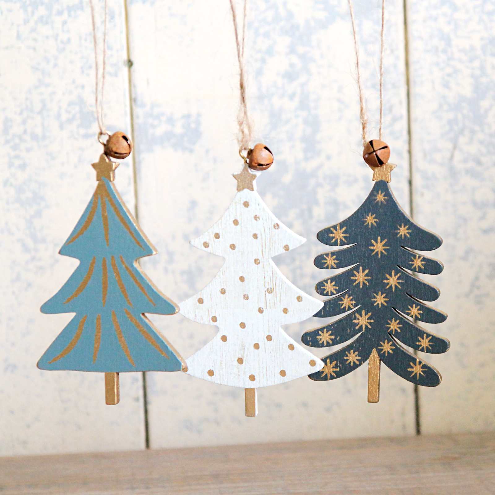 Wooden Christmas Tree Decorations