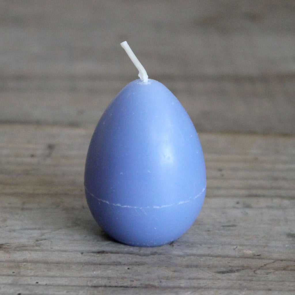 Blue egg candle
