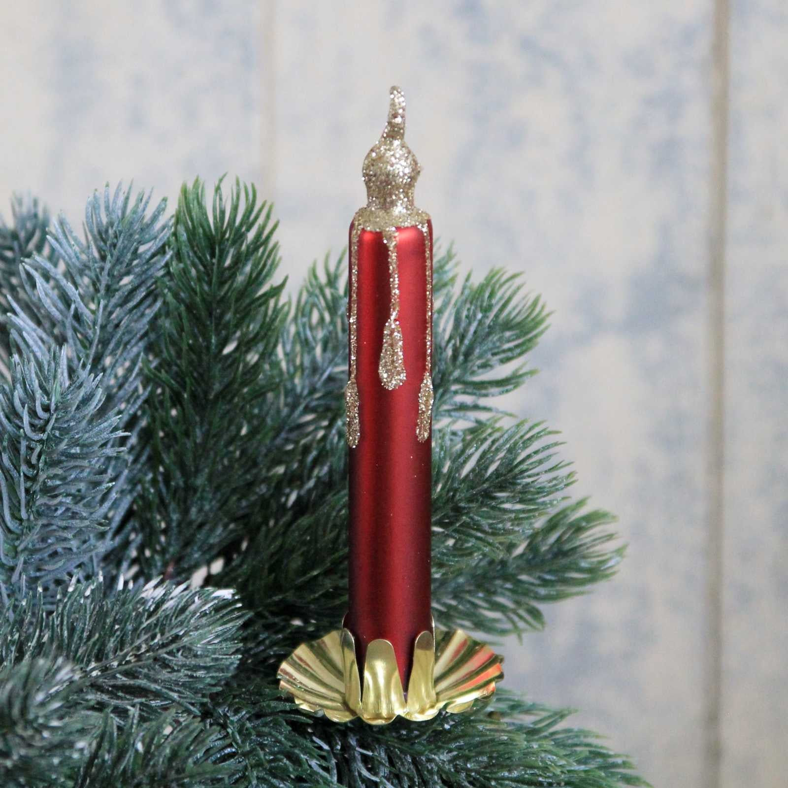 Glass Candle Clip Decoration