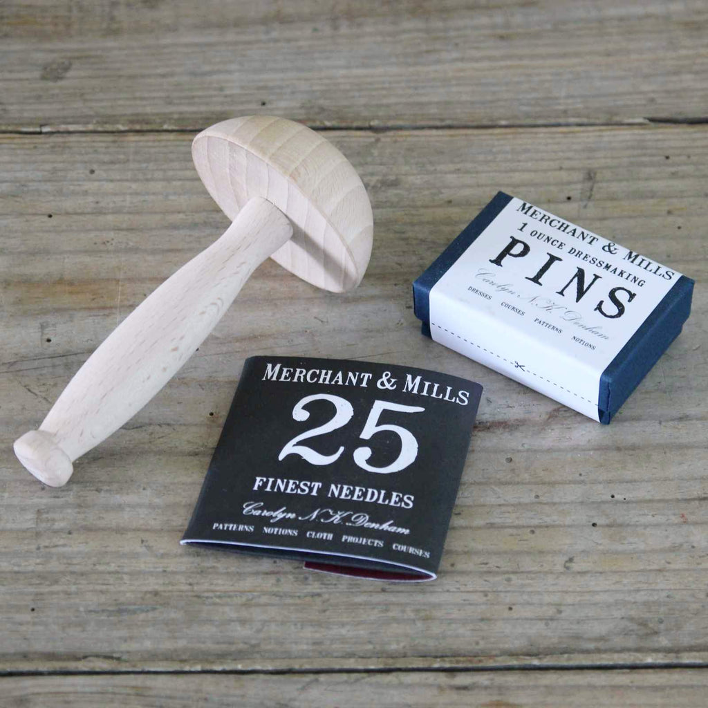 Wooden Darning Mushroom sewing kit essential