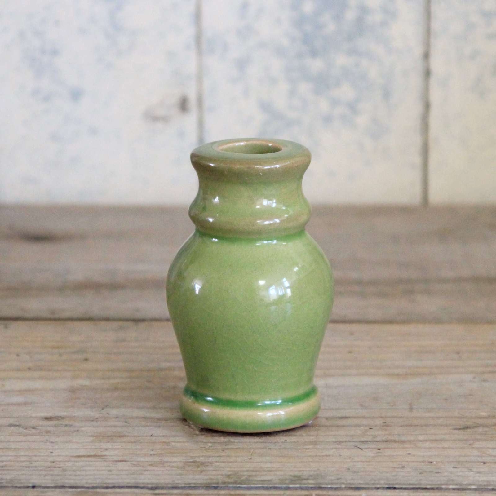 Green Ceramic Candlestick