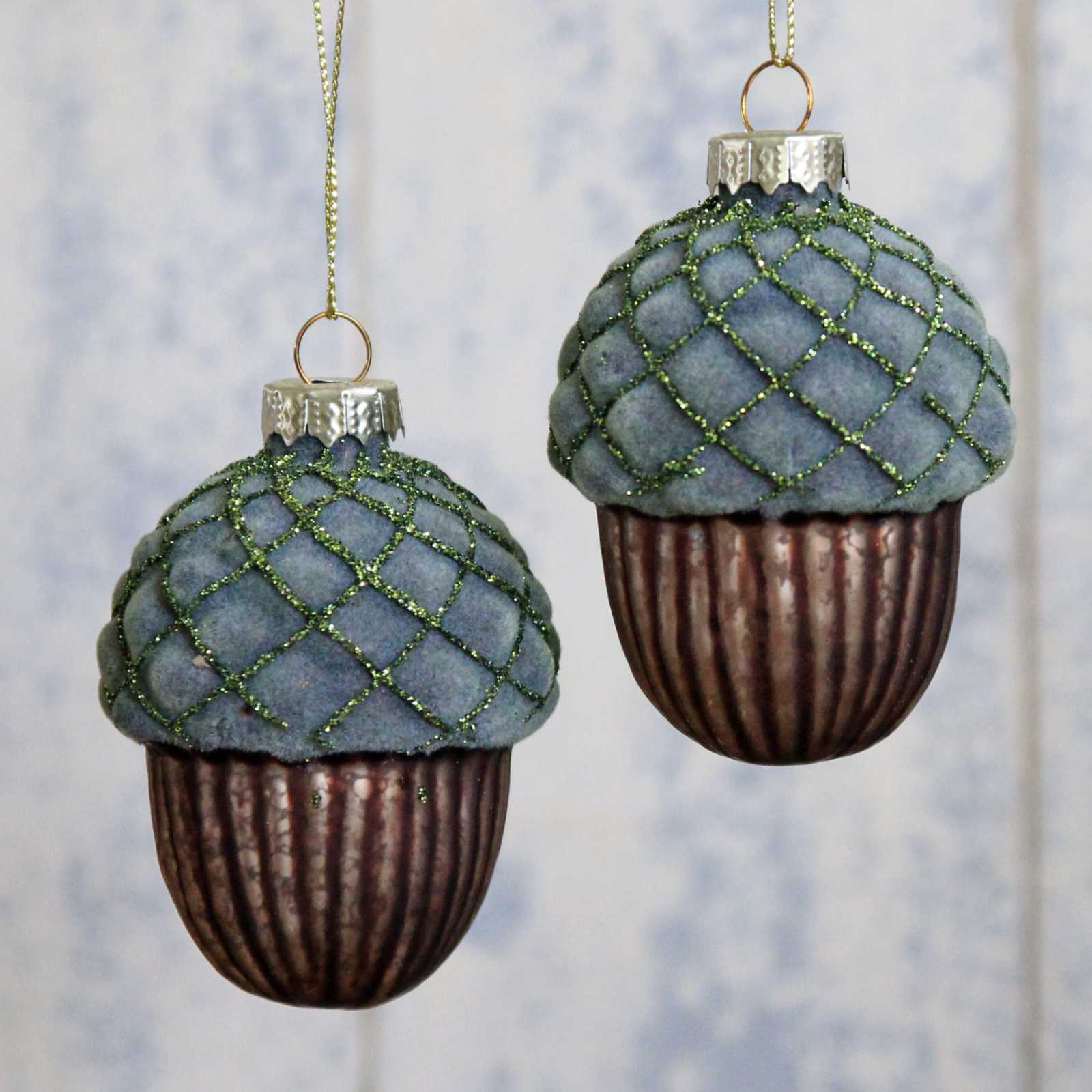 Velvet Acorn Decoration