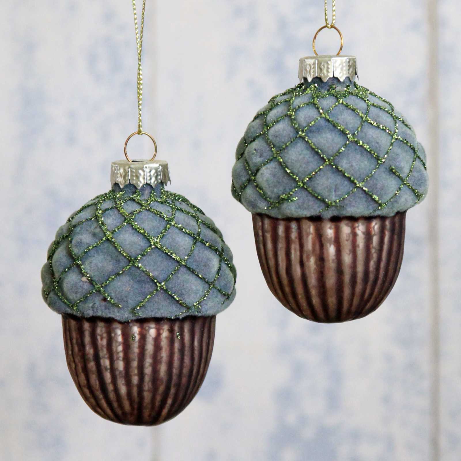 Velvet Acorn Decoration