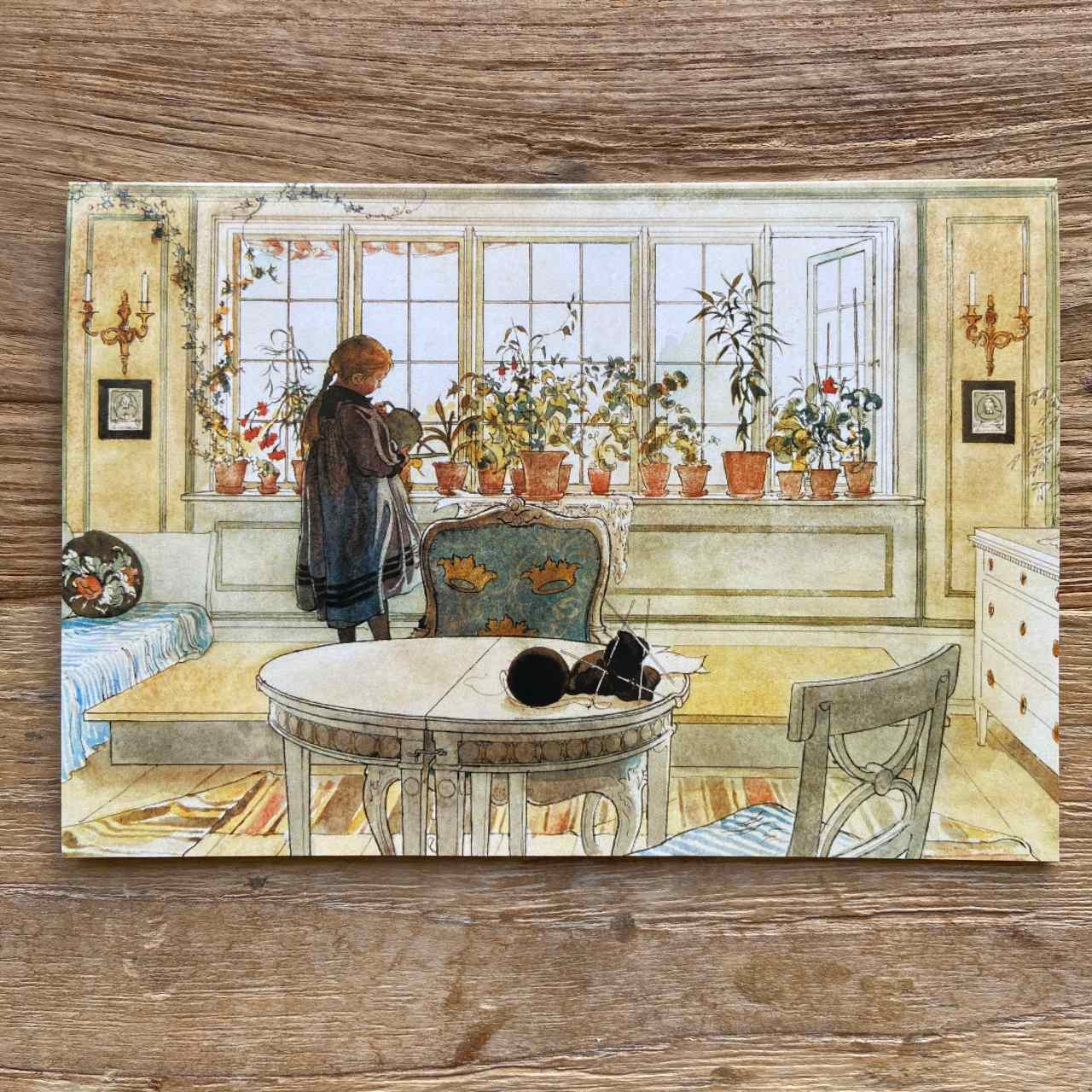 The Flower Window Vintage card