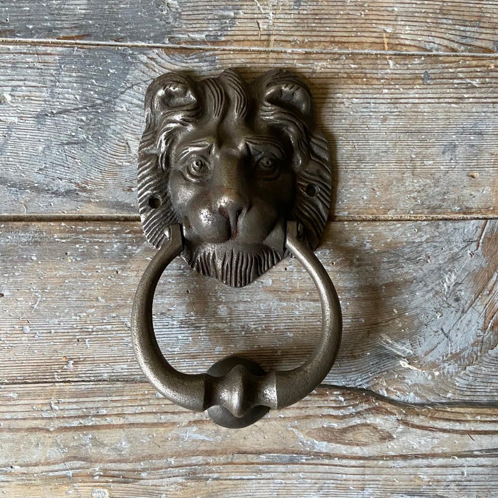 Iron Door Knocker - Lion Head - Homeware Store