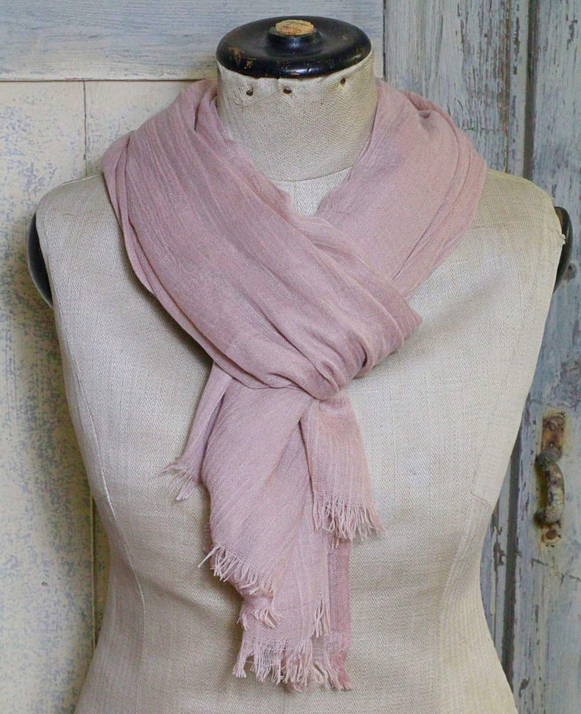 Cotton scarf - blush pink