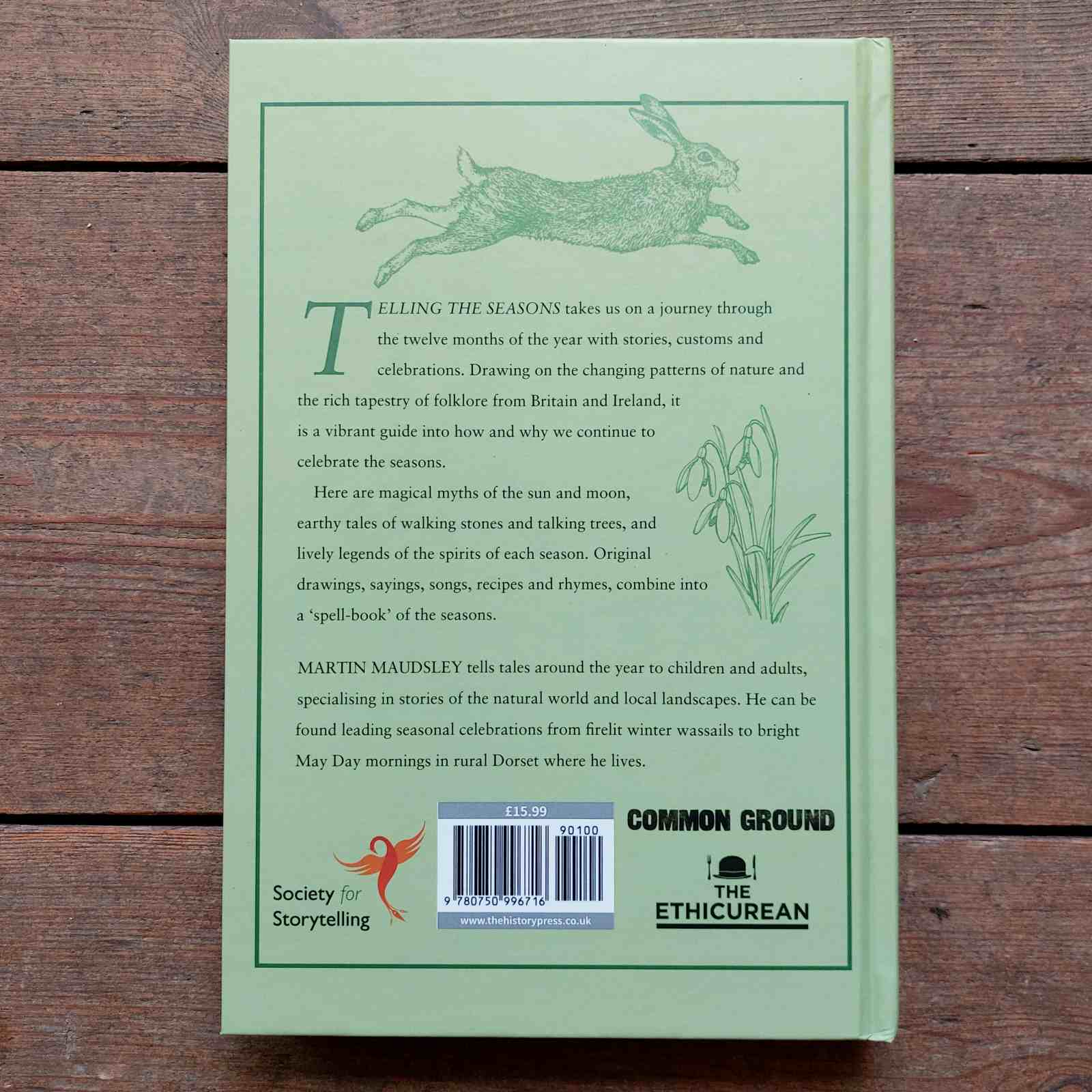 Telling the Seasons - Martin Maudsley back cover