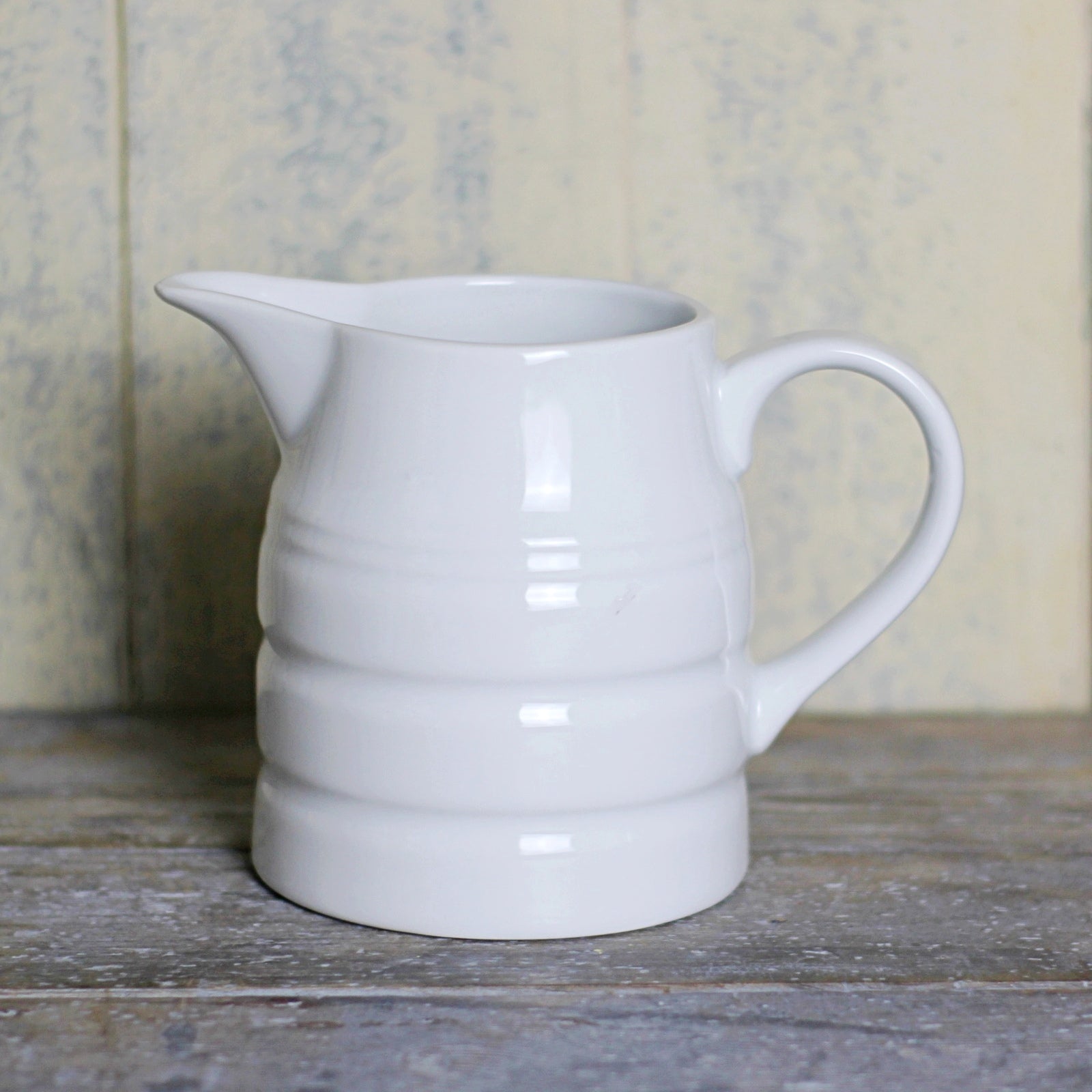 white ceramic jug vintage tableware
