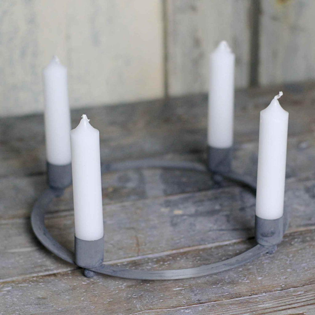 candle holder zinc ring