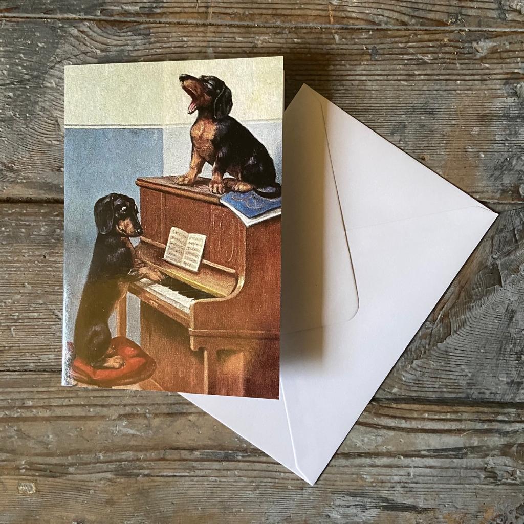'Dogs Playing' Greeting Card - Homeware Store