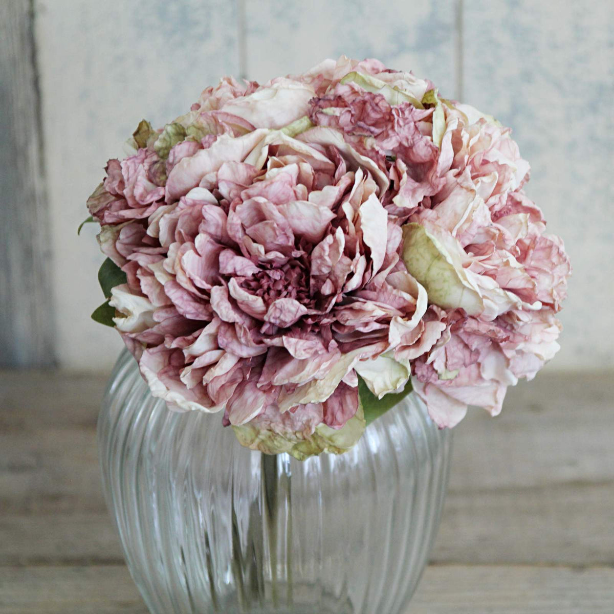 Silk Flower - Dried Peony Bunch - Dusty Pink – Closet & Botts