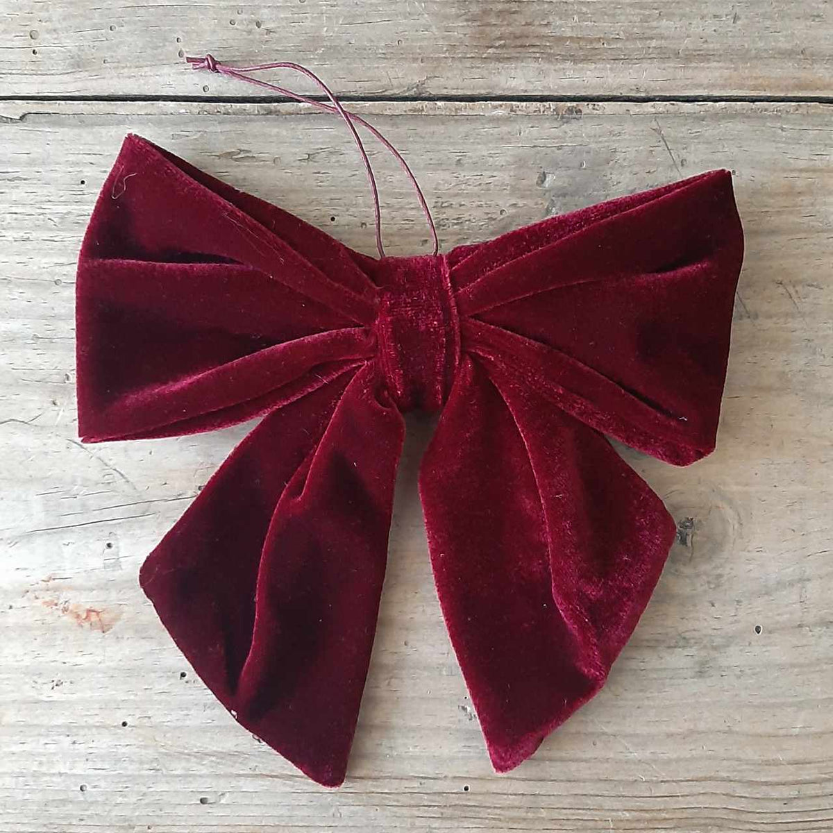 Burgundy Velvet Bow Closet & Botts