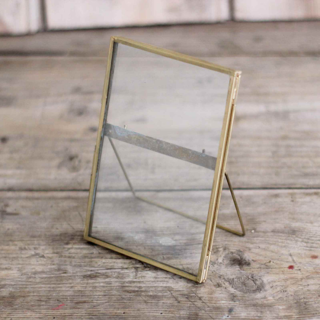 small photo frames in brass