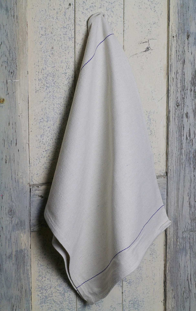 Hanging Utility Tea Towel - Blue stripe
