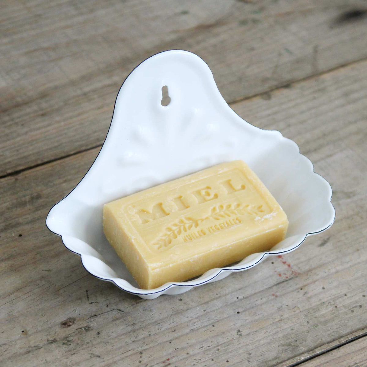 Wall Mounted Enamel Soap Dish Closet & Botts