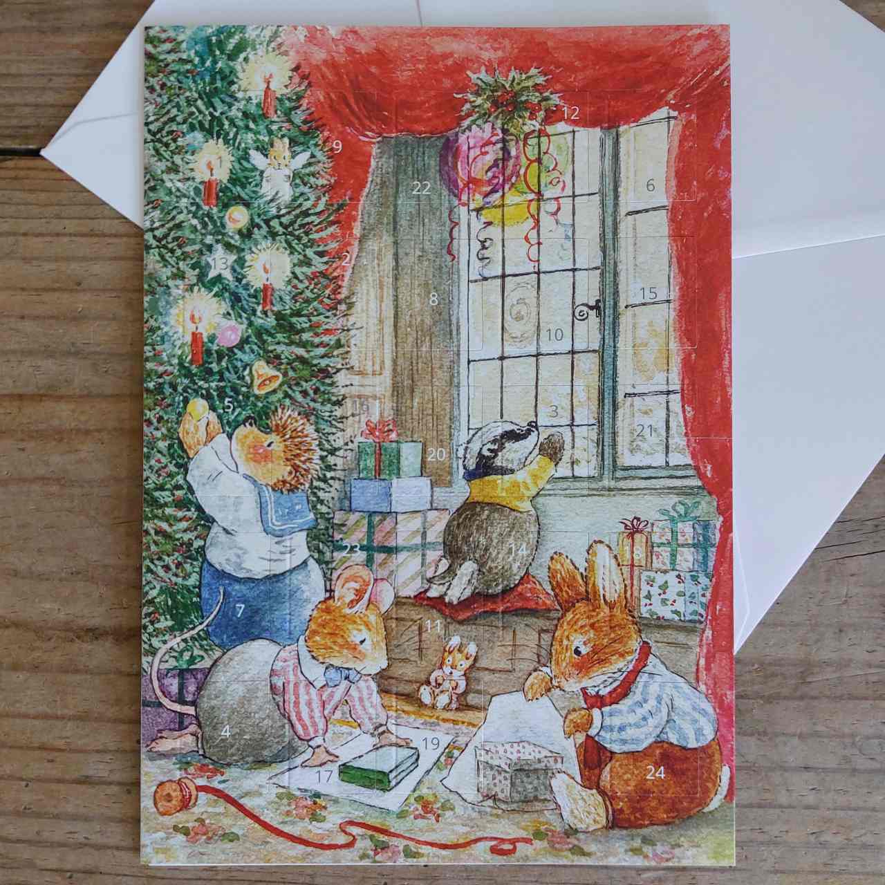 Advent Calendar Card - Wrapping Presents