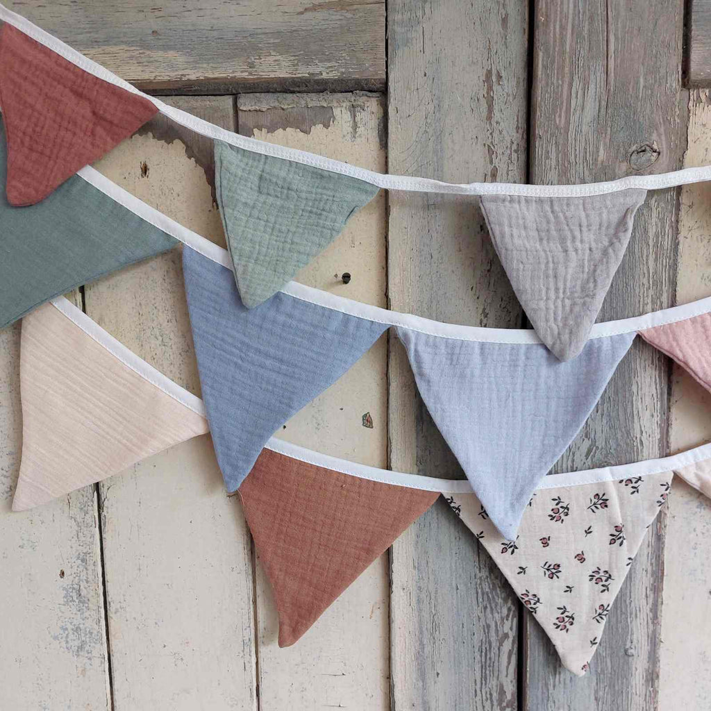 Cotton Muslin Bunting - all sizes