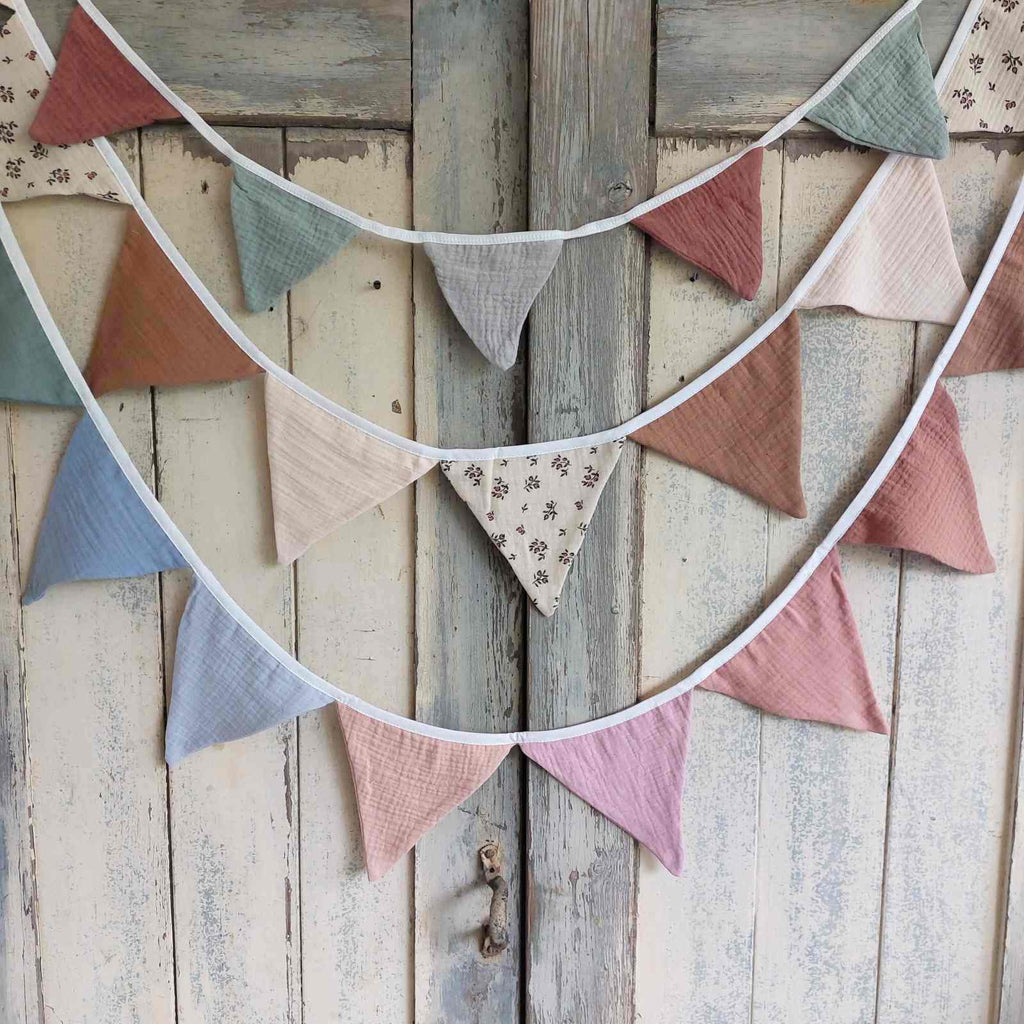 Cotton Muslin Bunting - All sizes