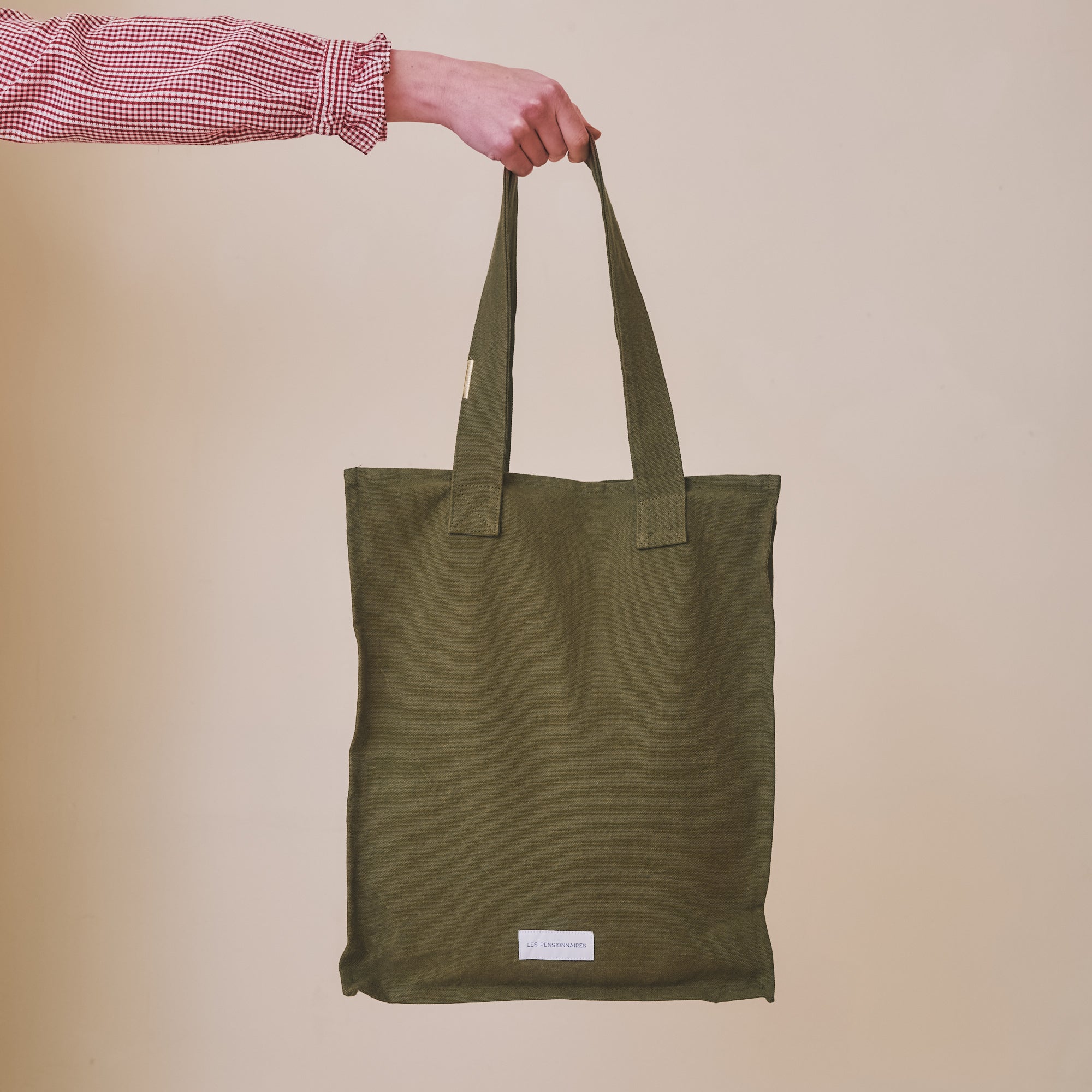 Canvas Tote Bag - Caper Green, by Les Pensionnaires