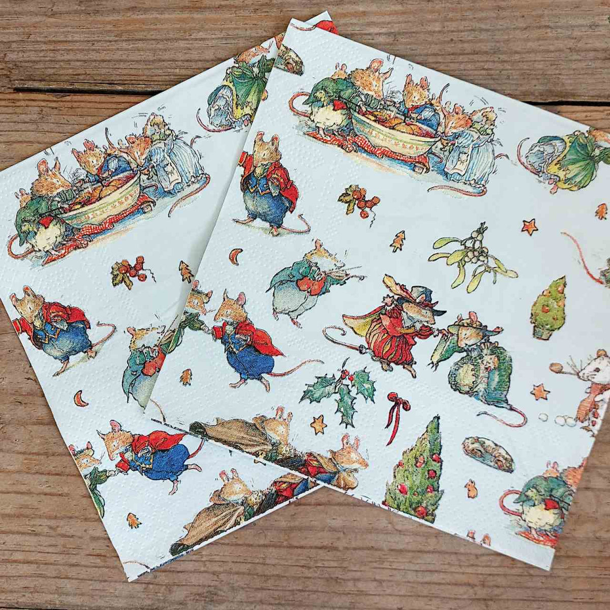 Brambly Hedge Paper Napkins - Christmas