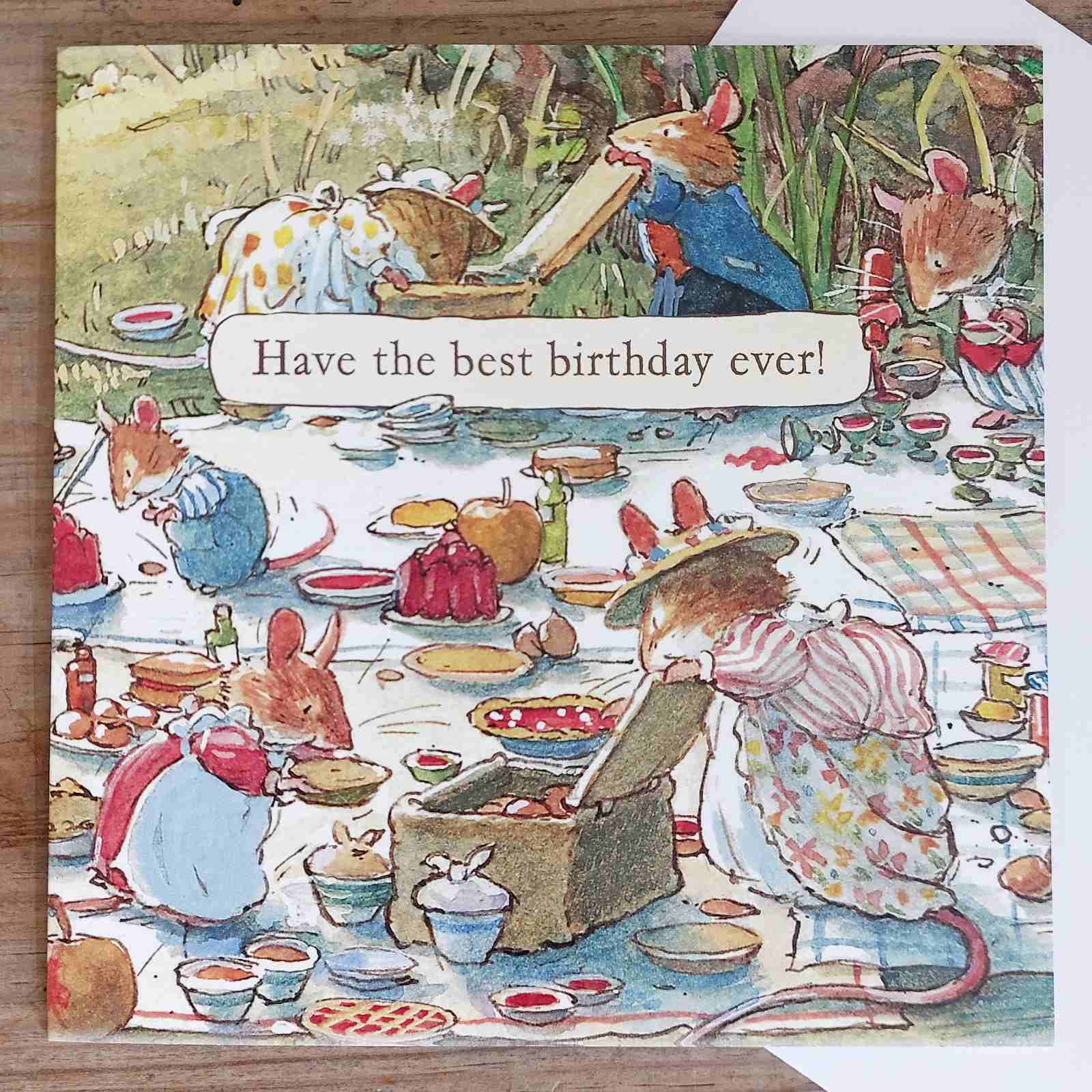 Picnic Time at Brambly Hedge - Birthday Card