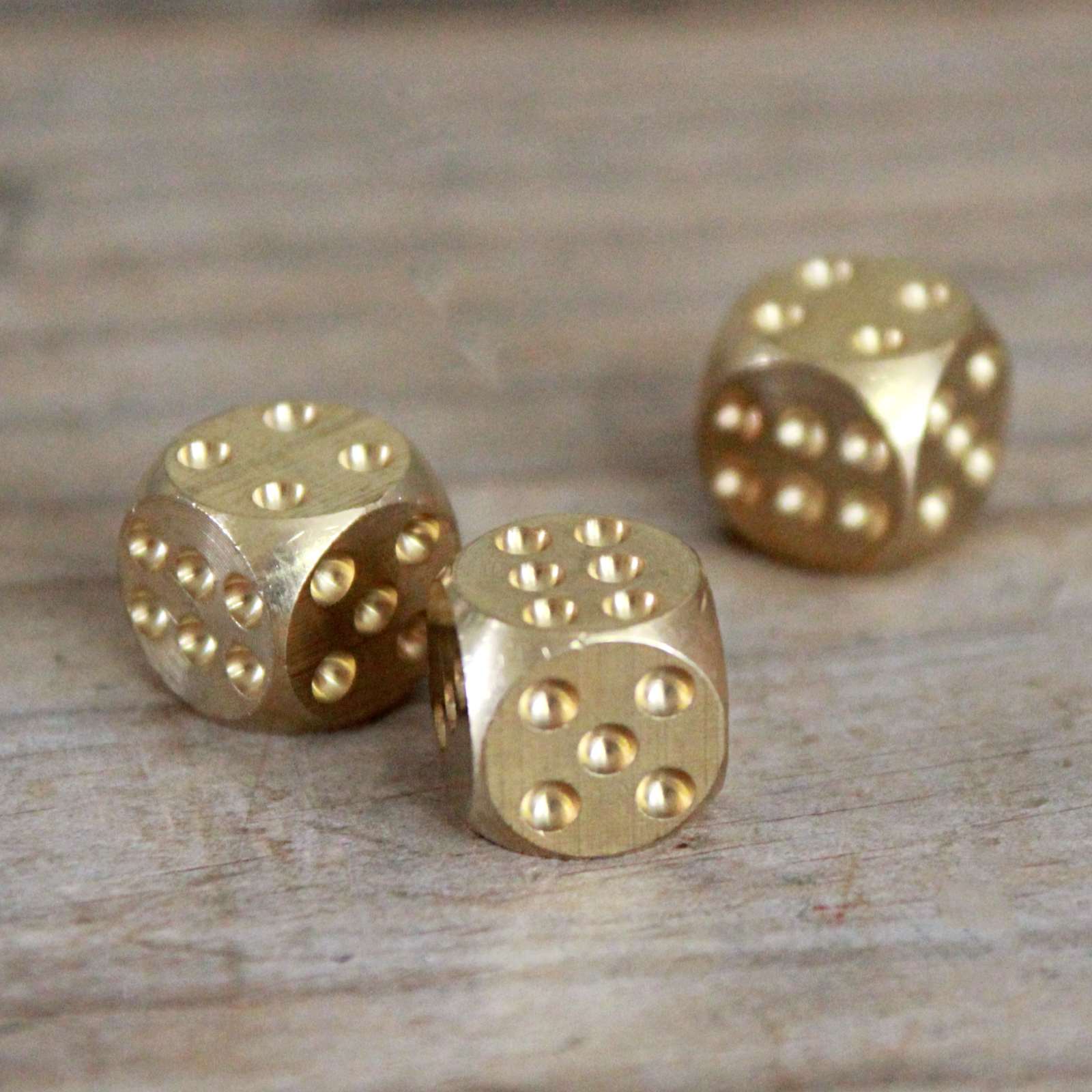 Solid Brass Dice