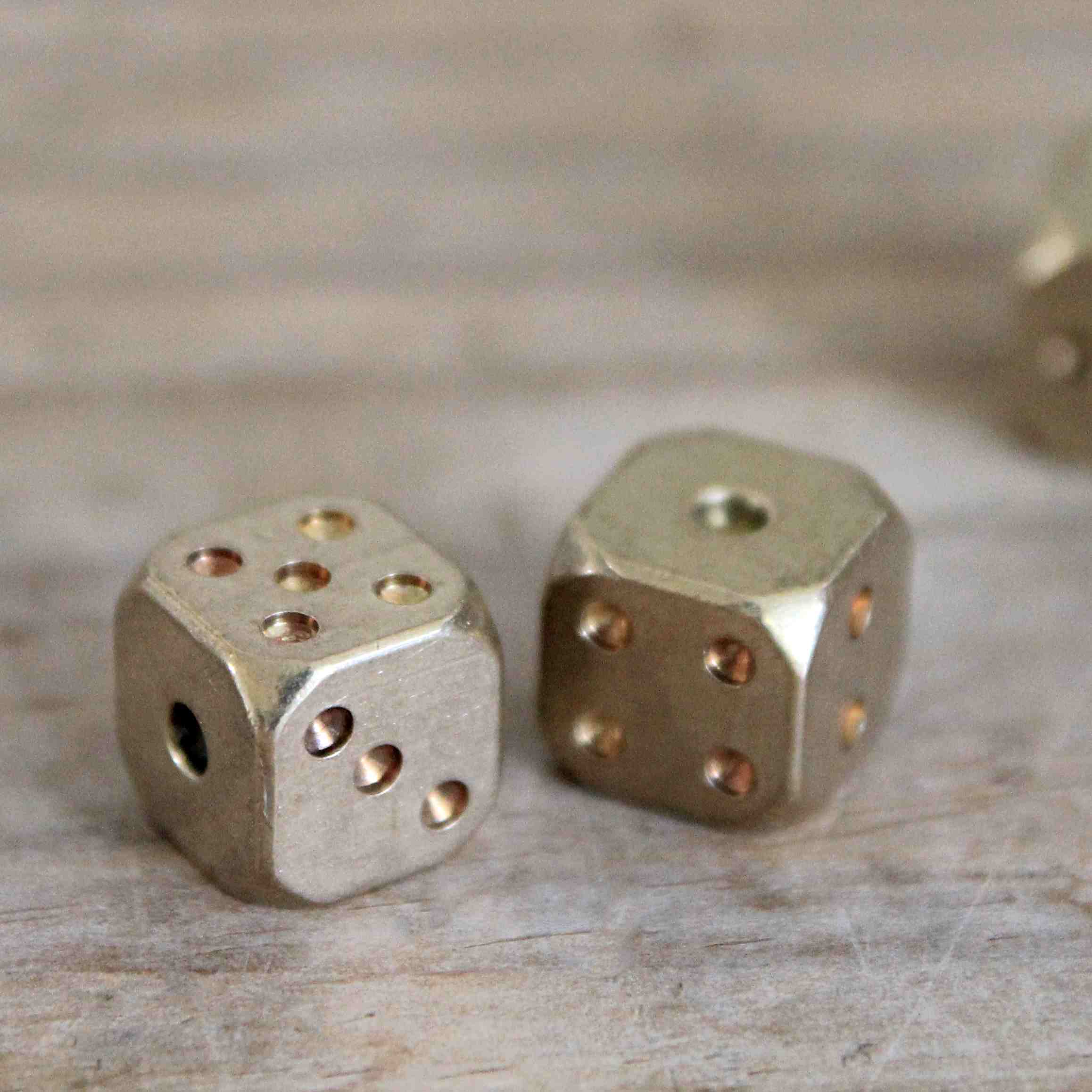 Solid Brass Dice