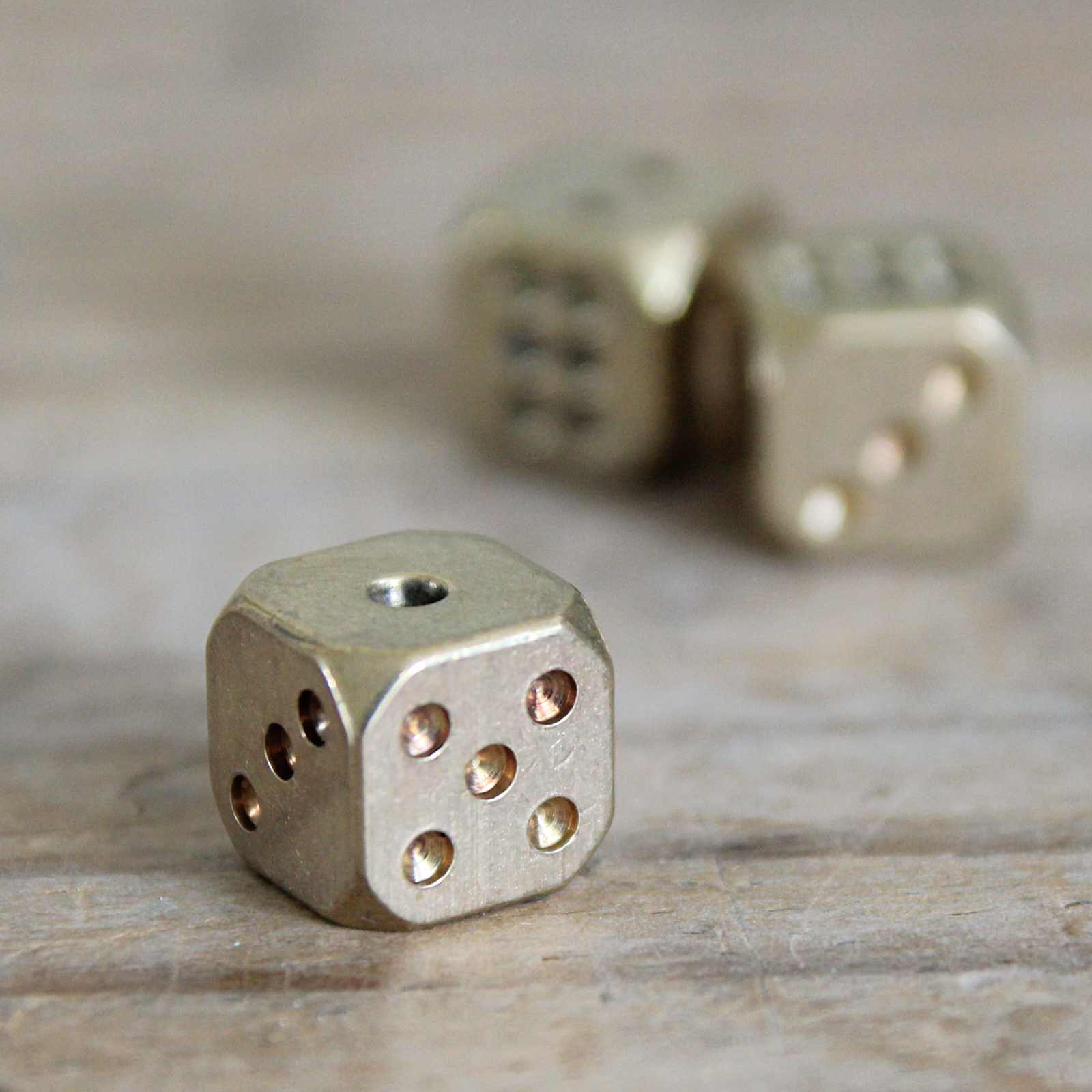 Solid Brass Dice