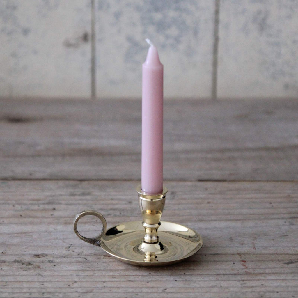 Brass Nightstand Taper Candle Holder