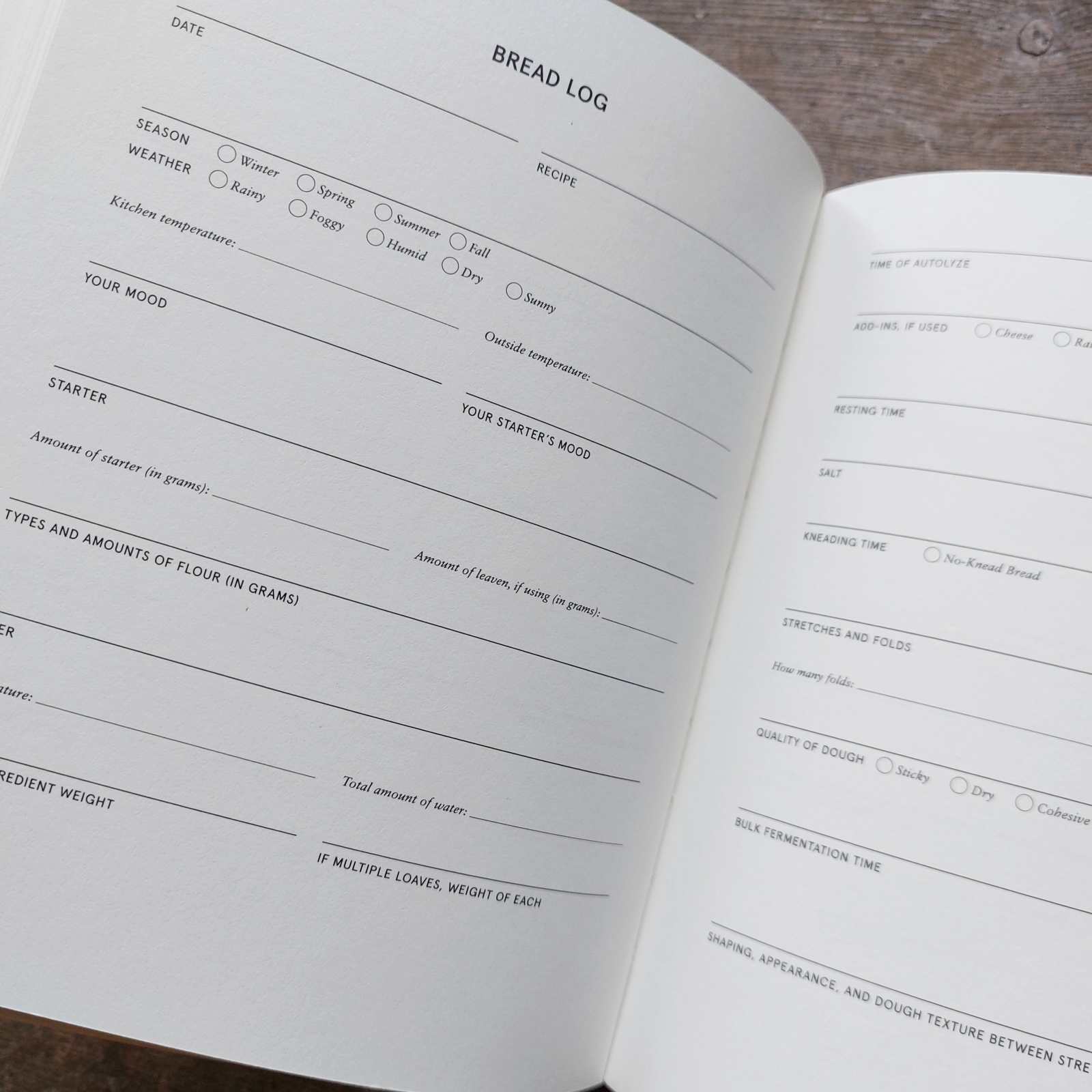 The Bread Baker’s Notebook