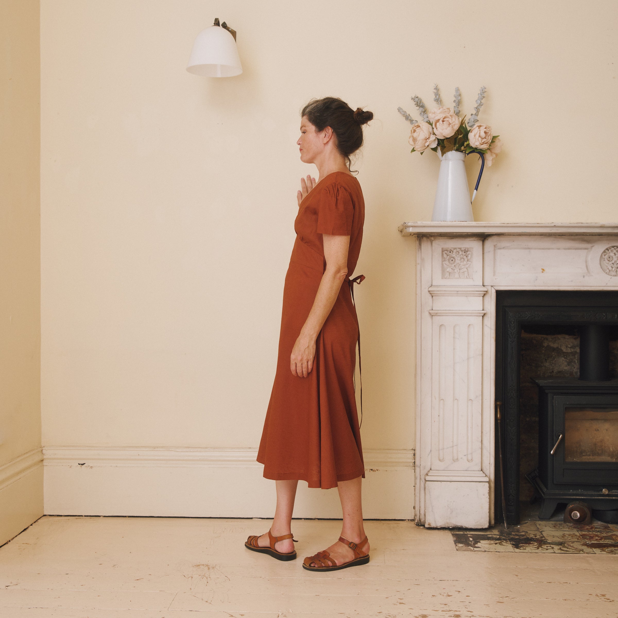 Linen Midi Dress
