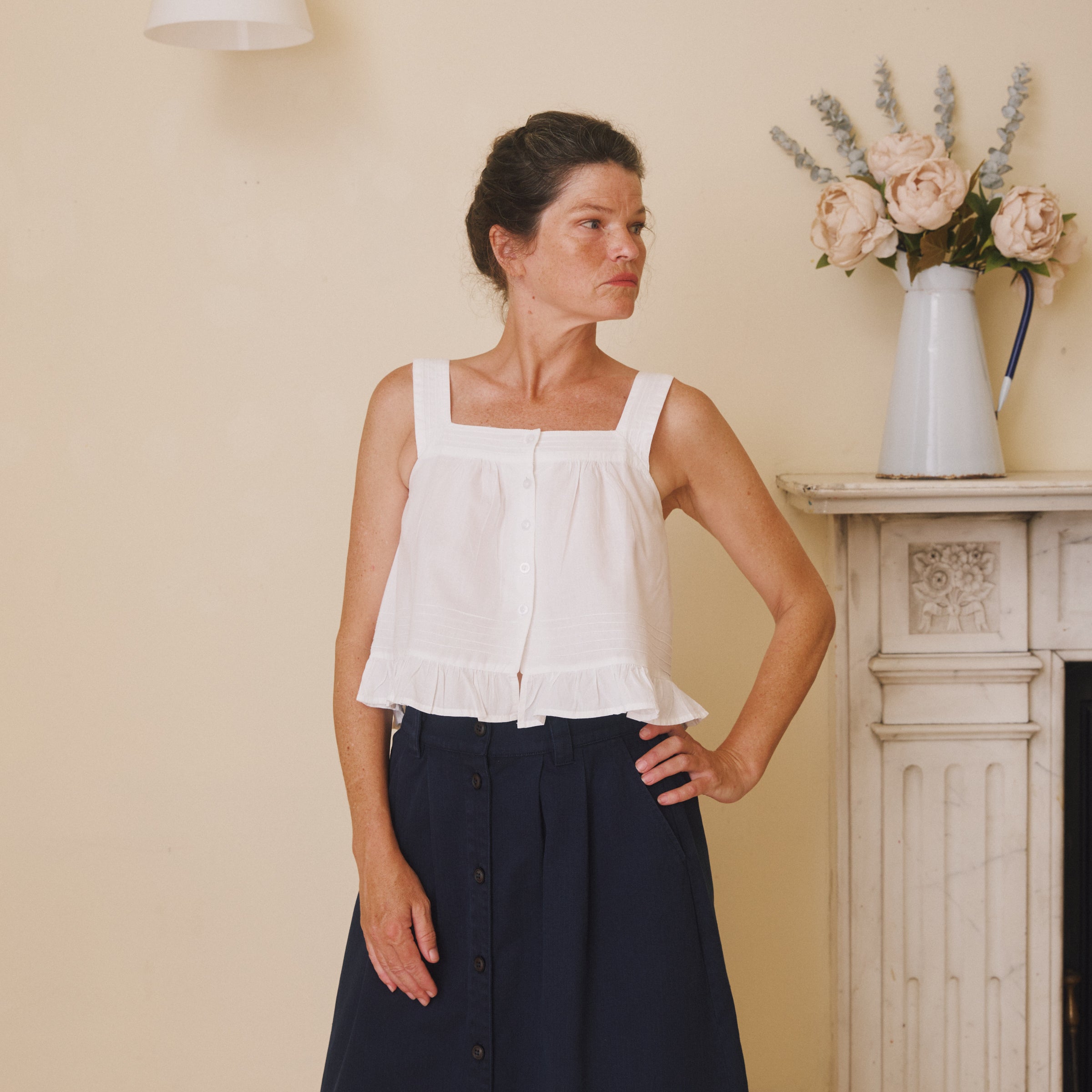 White Cotton Camisole