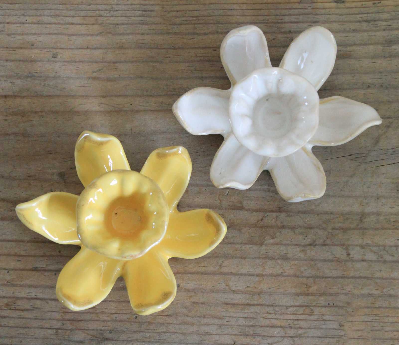 Daffodil Ceramic Candle Holder