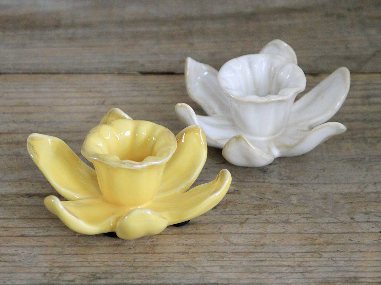 Daffodil Ceramic Candle Holder
