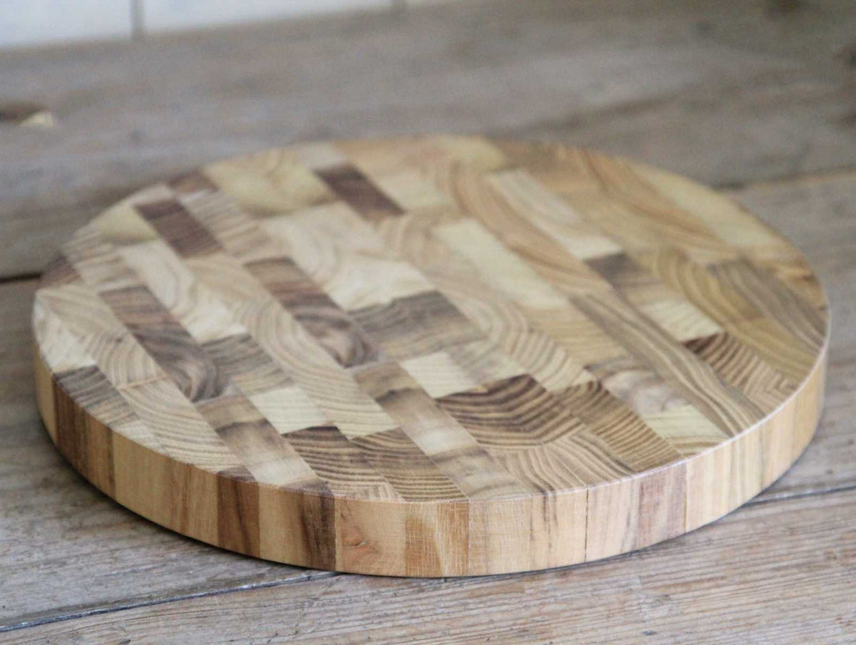 Round Teak Endgrain Board