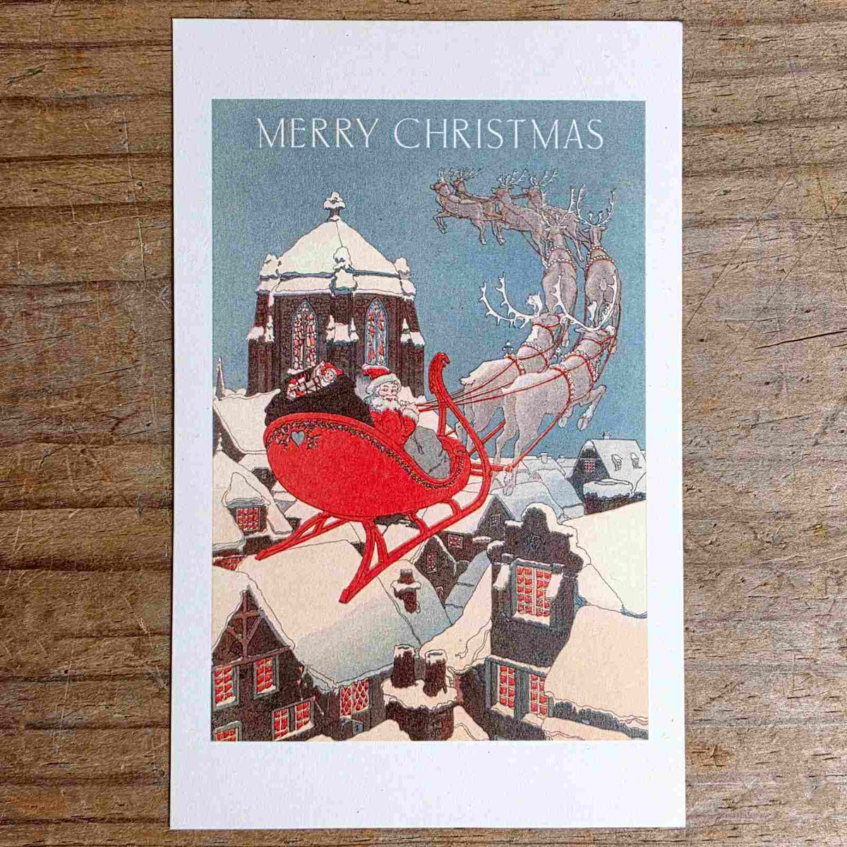 Vintage Christmas Postcard - Merry Christmas