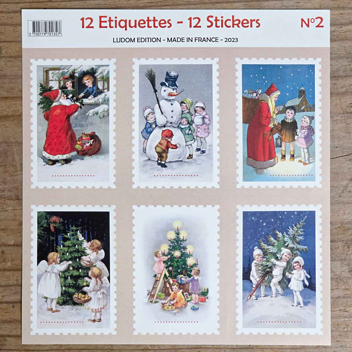 Vintage Christmas Stickers/Labels