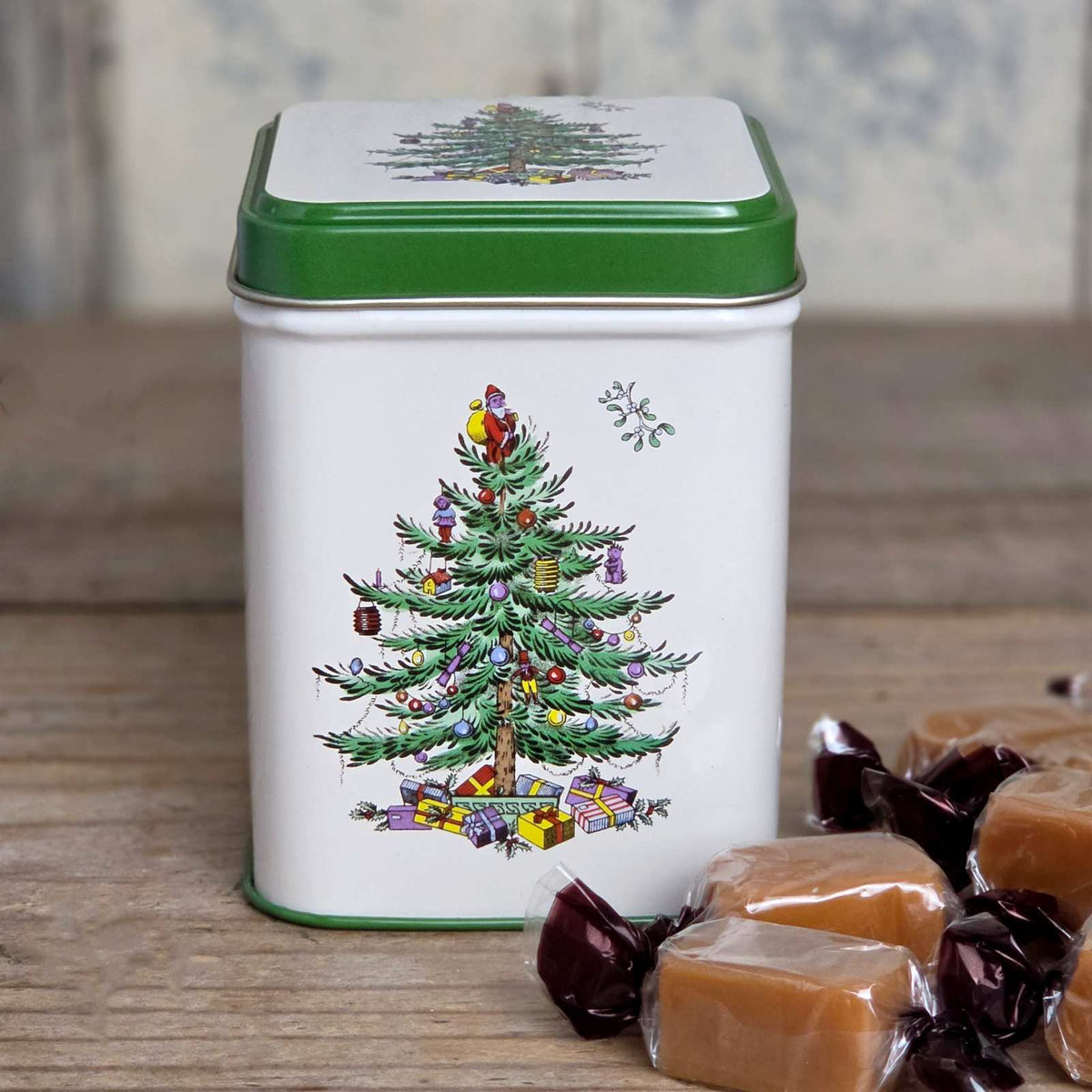 Spode Christmas Tree Tin - Fudge