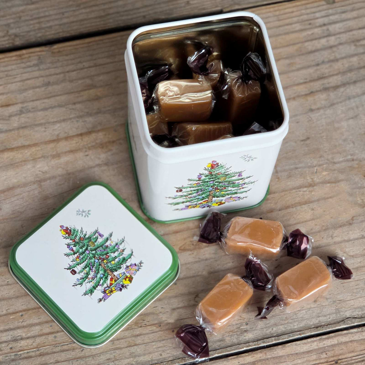 Spode Christmas Tree Tin - Fudge