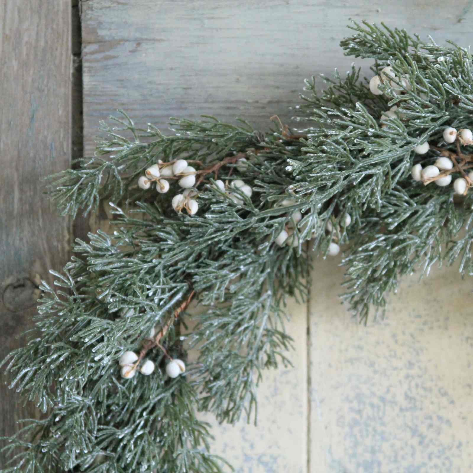 Christmas Wreath with White Berries