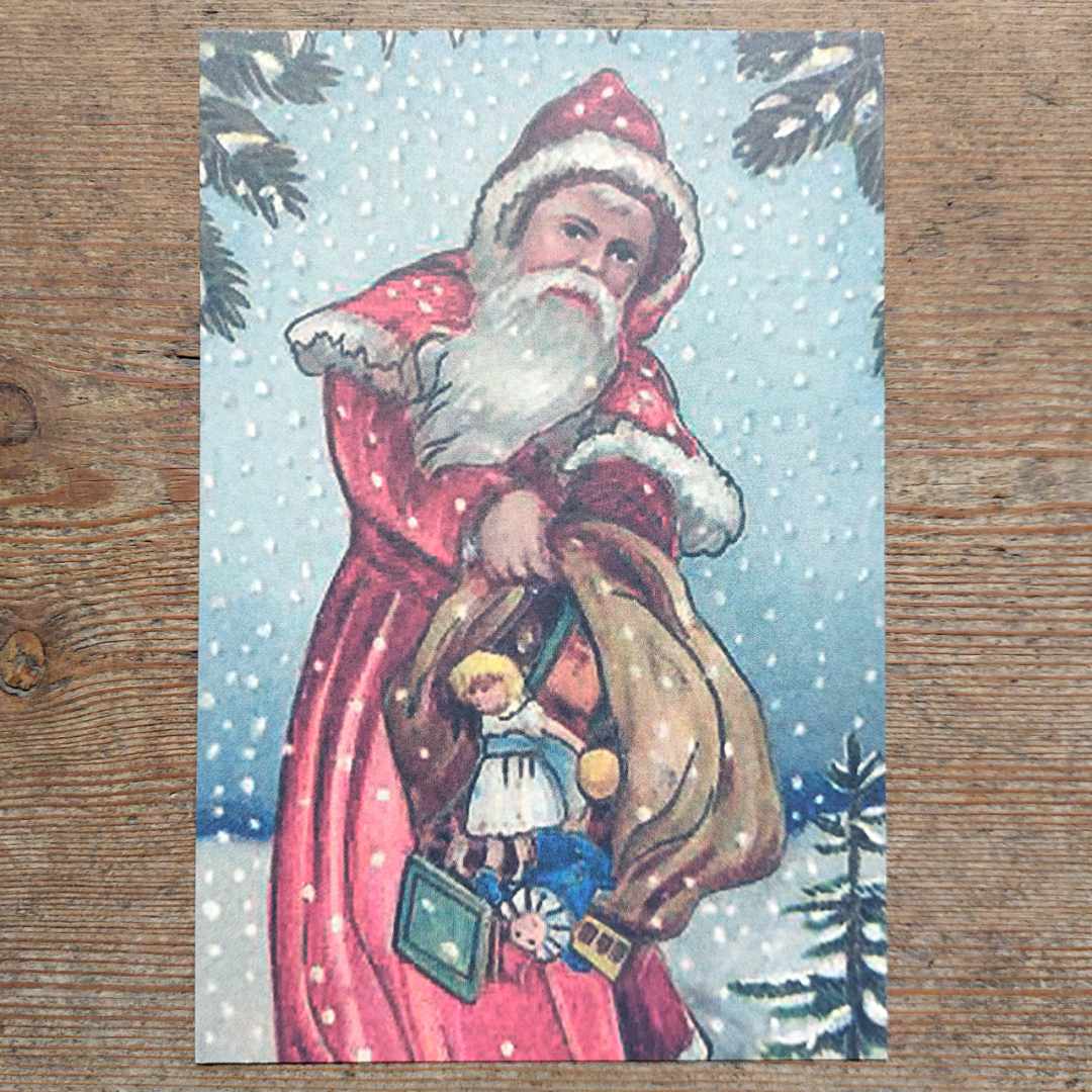 Vintage Christmas Postcard - Father Christmas