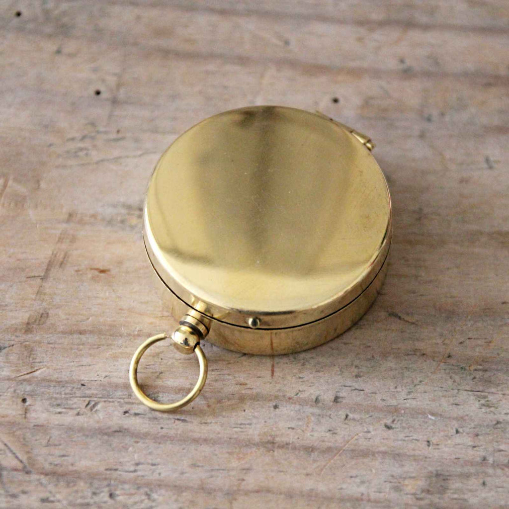 Brass Pocket Compass