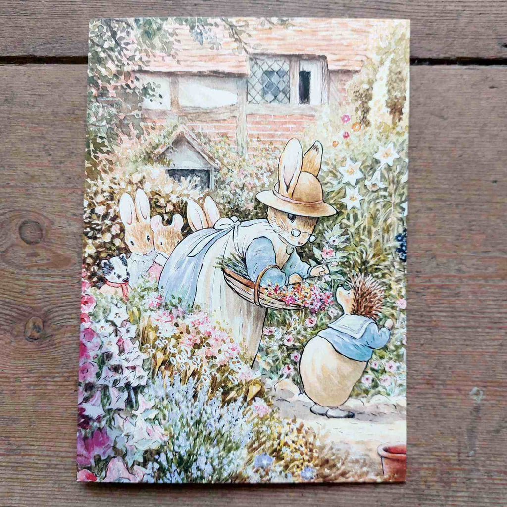 Cottage Garden - Vintage Greeting Card 