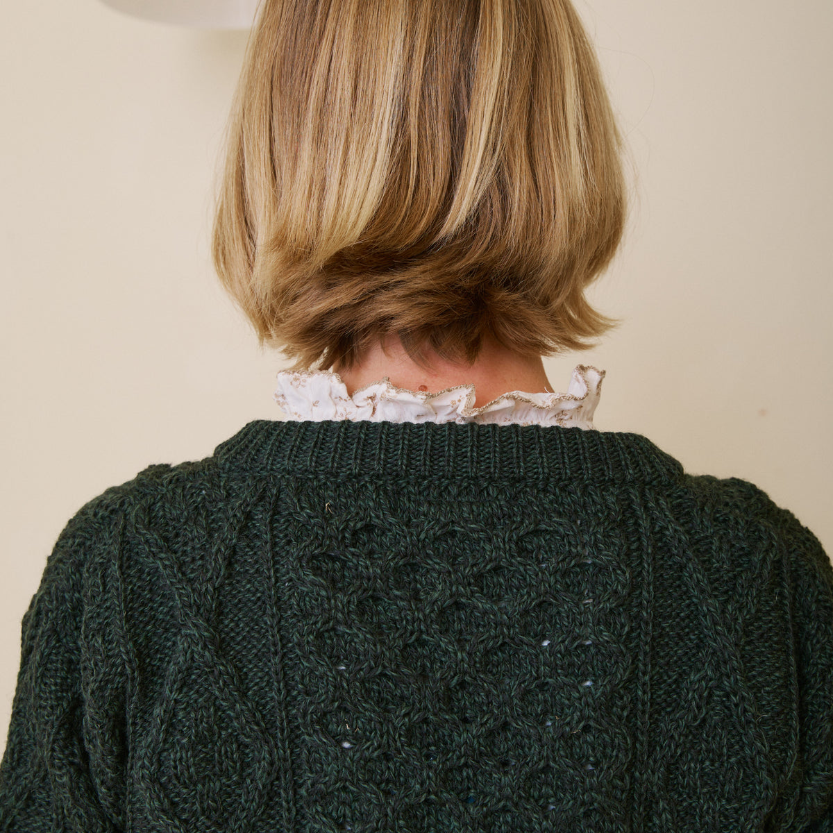 Aran Cardigan - Seaweed
