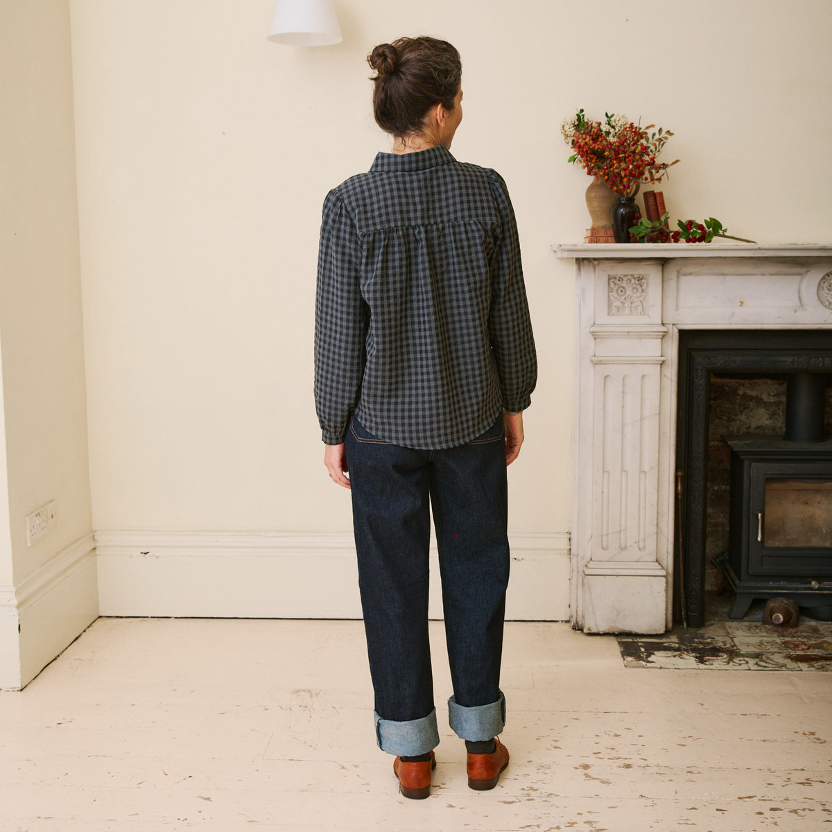 Checked Shirt - Charcoal
