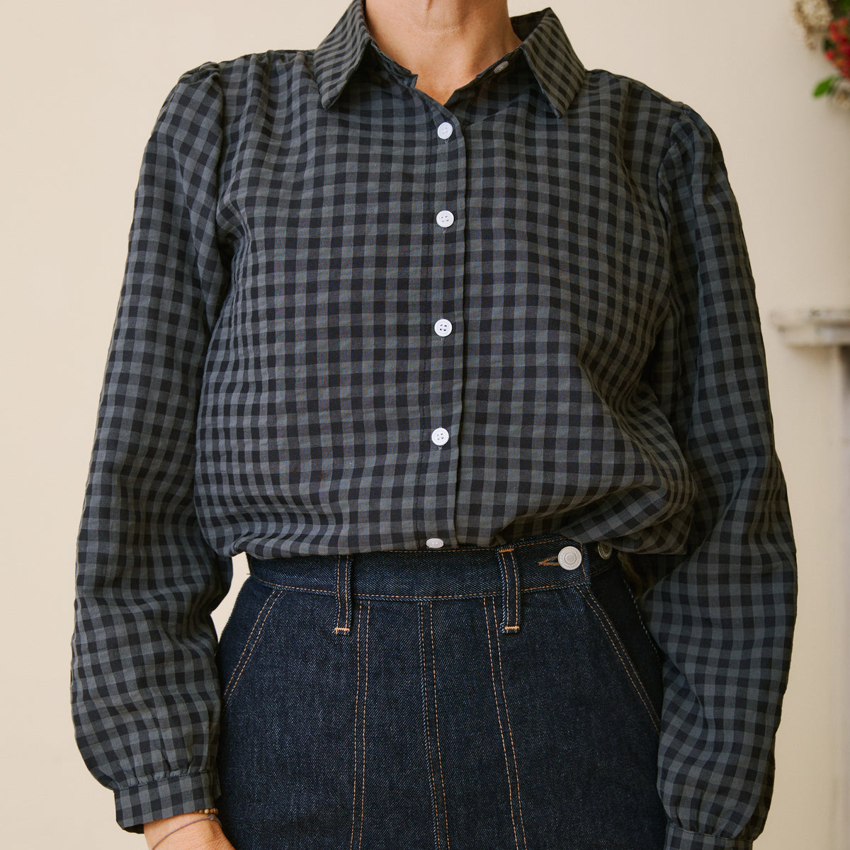 Checked Shirt - Charcoal