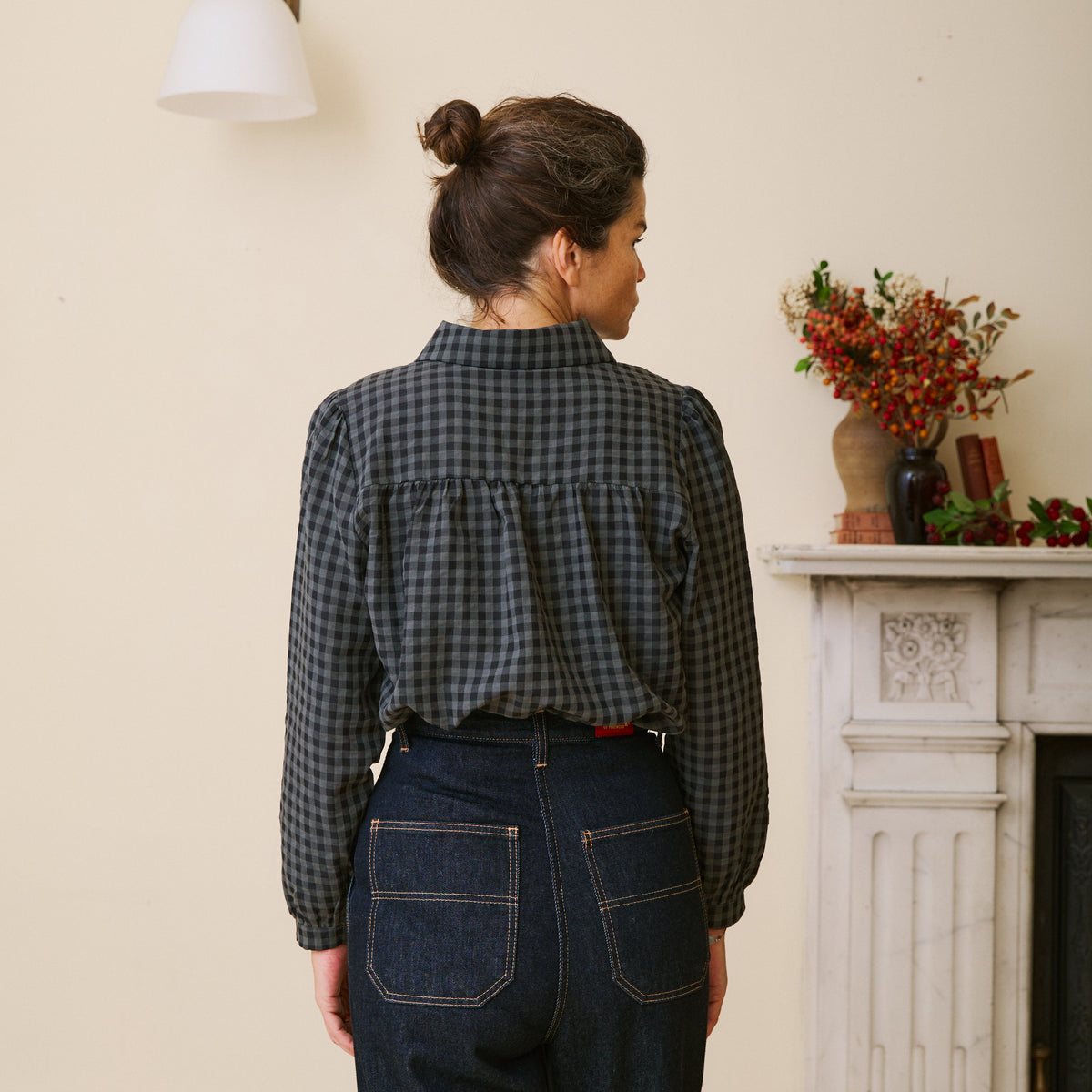 Checked Shirt - Charcoal