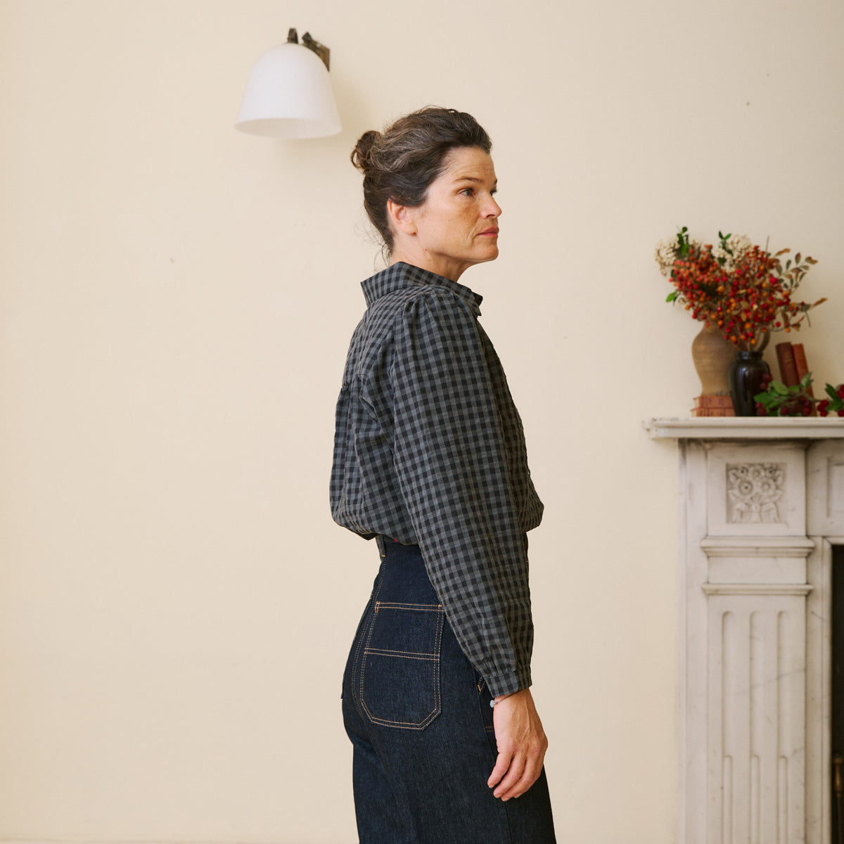Checked Shirt - Charcoal