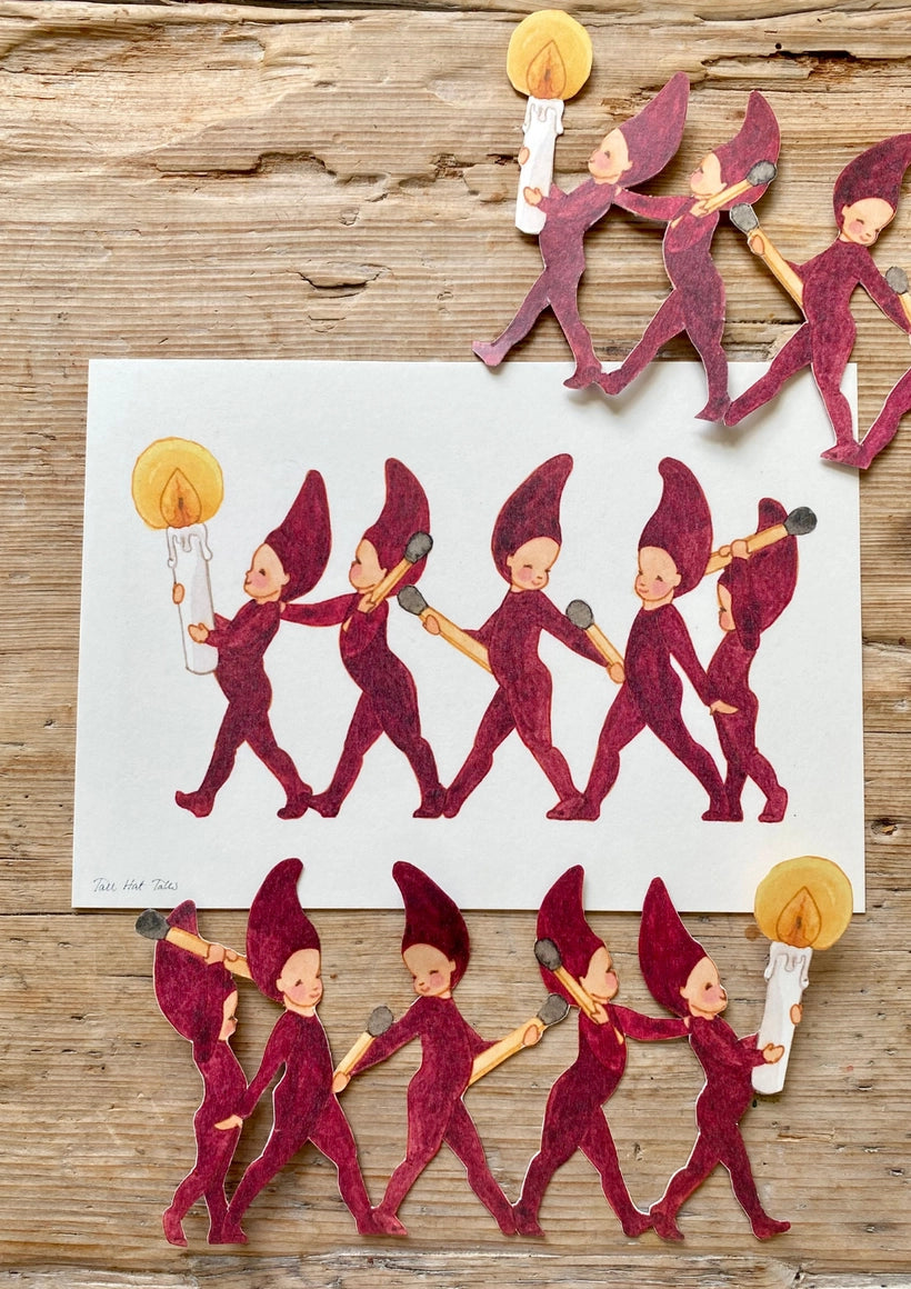 Decoupages - Matchstick Elves
